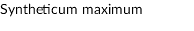 Syntheticum maximum