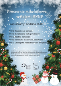 Read more about the article Warsztaty mikołajkowe w Galerii OKNO 